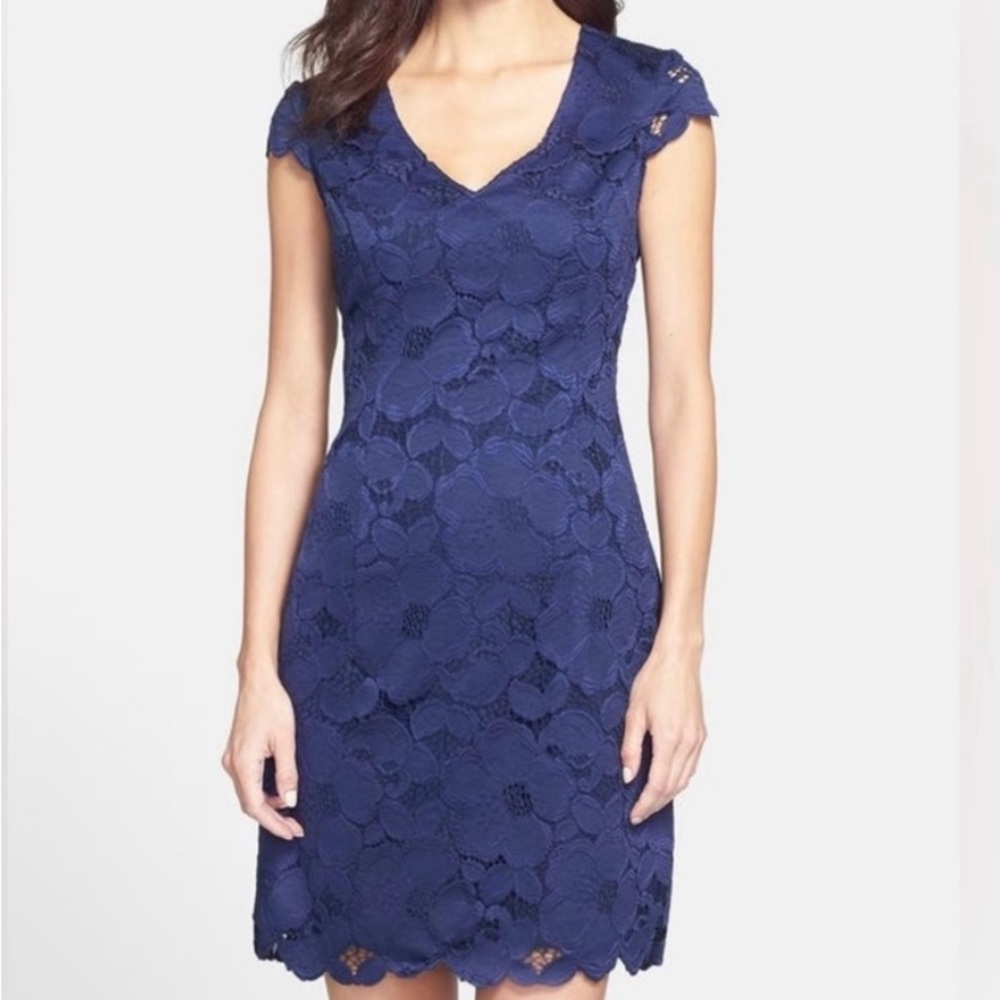 Cap sleeve navy dress - Lily Pulitzer